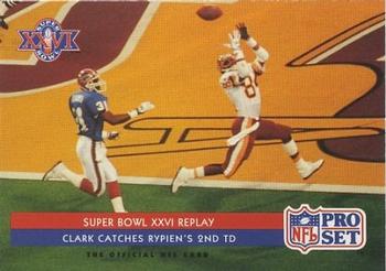 1992 Pro Set #70 Super Bowl XXVI Replay Front