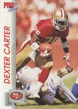 1992 Pro Set #646 Dexter Carter Front