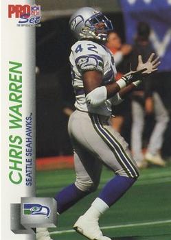 1992 Pro Set #659 Chris Warren Front