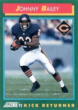 1992 Score #278 Johnny Bailey Front