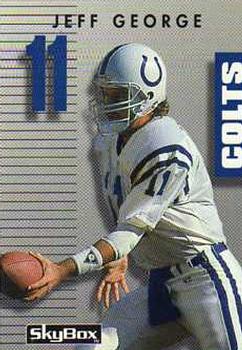 1992 SkyBox Prime Time #104 Jeff George Front