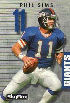 1992 SkyBox Prime Time #215 Phil Simms Front