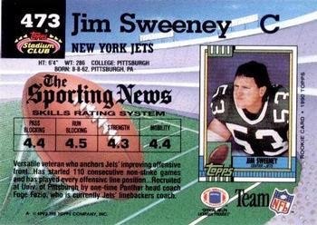 1992 Stadium Club #473 Jim Sweeney Back