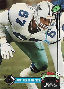 1992 Stadium Club - No. 1 Draft Picks of the '90s #2 Russell Maryland Front