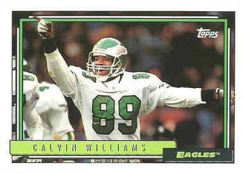 1992 Topps #54 Calvin Williams Front