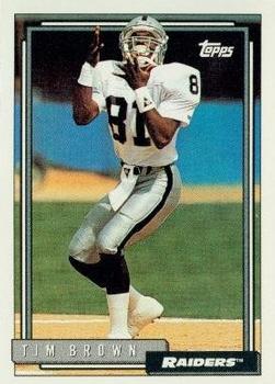 1992 Topps #612 Tim Brown Front
