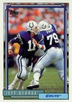 1992 Topps #678 Jeff George Front