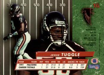 1992 Ultra #16 Jessie Tuggle Back