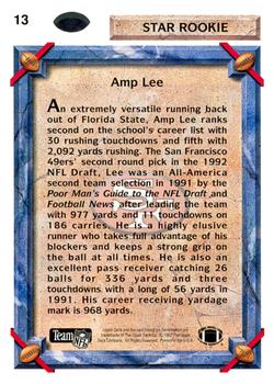 1992 Upper Deck #13 Amp Lee Back