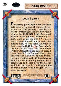 1992 Upper Deck #20 Leon Searcy Back