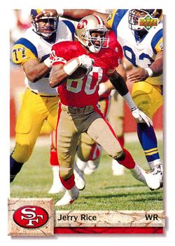 1992 Upper Deck #616 Jerry Rice Front