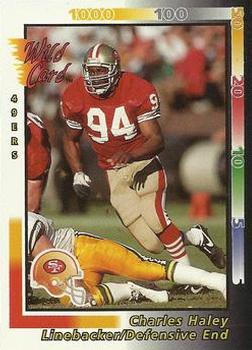 1992 Wild Card #97 Charles Haley Front
