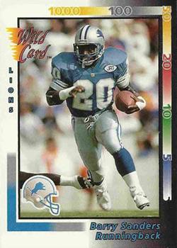 1992 Wild Card #108 Barry Sanders Front