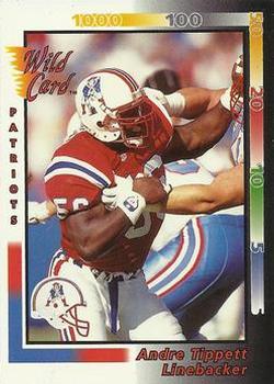 1992 Wild Card #127 Andre Tippett Front