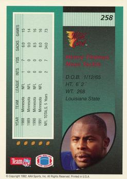 1992 Wild Card #258 Henry Thomas Back