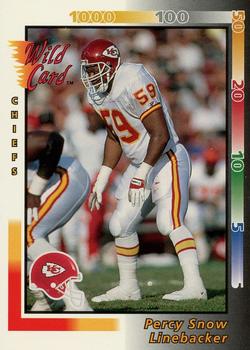 1992 Wild Card #320 Percy Snow Front