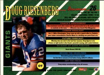 1993 Bowman #26 Doug Riesenberg Back