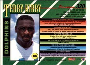 1993 Bowman #320 Terry Kirby Back