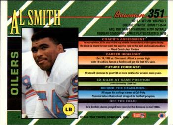 1993 Bowman #351 Al Smith Back