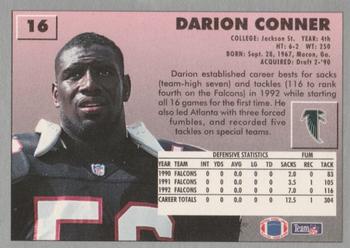 1993 Fleer #16 Darion Conner Back
