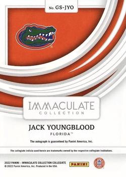 2022 Panini Immaculate Collection Collegiate - All-Time Greats Signatures Ruby #GS-JYO Jack Youngblood Back
