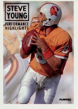 1993 Fleer - Steve Young: Performance Highlights #6 Steve Young Front