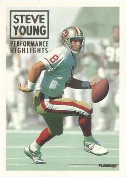 1993 Fleer - Steve Young: Performance Highlights #12 Steve Young Front