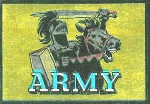 1960 Topps - Metallic Stickers #NNO Army Cadets Front