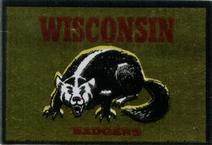 1960 Topps - Metallic Stickers #NNO Wisconsin Badgers Front