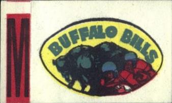 1961 Topps - Flocked Stickers #NNO Buffalo Bills M Front