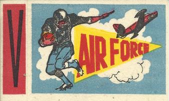 1961 Topps - Flocked Stickers #NNO Air Force / V Front
