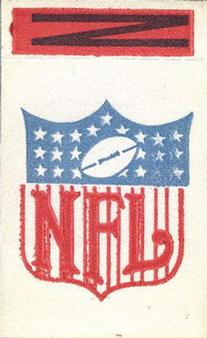 1961 Topps - Flocked Stickers #NNO NFL Emblem N Front