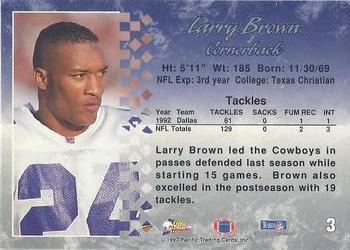1993 Pacific #3 Larry Brown Back