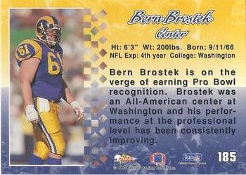 1993 Pacific #185 Bern Brostek Back