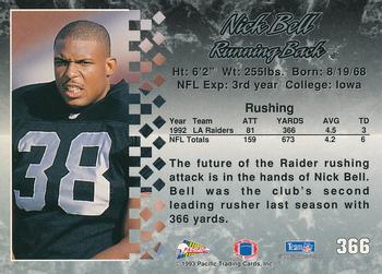 1993 Pacific #366 Nick Bell Back