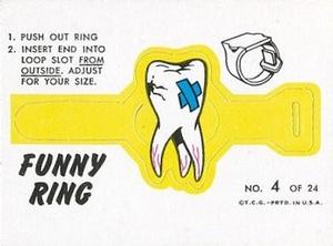1966 Topps - Funny Rings #4 Tooth-Ache Front