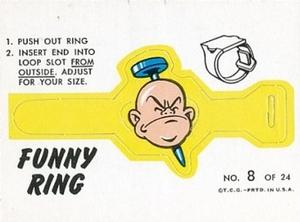 1966 Topps - Funny Rings #8 Nail thru Head Front