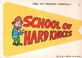 1967 Topps - Comic Pennants #8 School of Hard Knocks Front