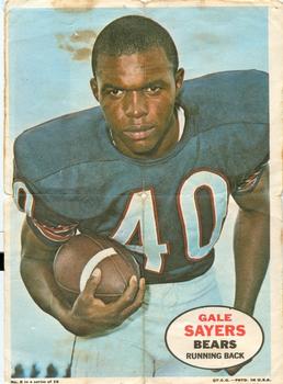 1968 Topps - Posters #8 Gale Sayers Front