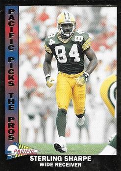 1993 Pacific - Pacific Picks the Pros #2 Sterling Sharpe Front