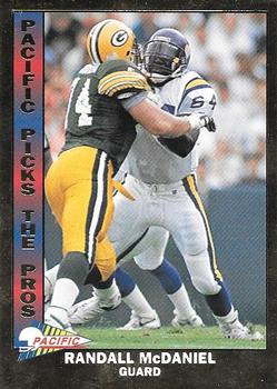 1993 Pacific - Pacific Picks the Pros #5 Randall McDaniel Front
