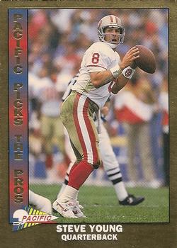 1993 Pacific - Pacific Picks the Pros #8 Steve Young Front
