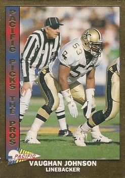 1993 Pacific - Pacific Picks the Pros #16 Vaughan Johnson Front