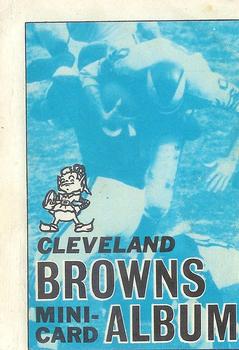 1969 Topps - Mini-Albums #4 Cleveland Browns Front