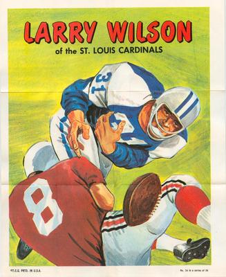 1970 Topps - Posters #14 Larry Wilson Front