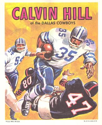 1970 Topps - Posters #21 Calvin Hill Front
