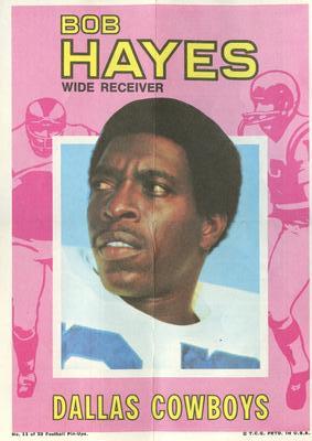 1971 Topps - Posters #11 Bob Hayes Front