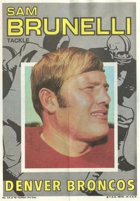 1971 Topps - Posters #14 Sam Brunelli Front