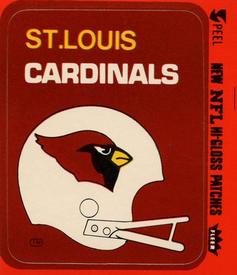 1978 Fleer Team Action - Stickers (Hi-Gloss Patches) #NNO St. Louis Cardinals Helmet Front