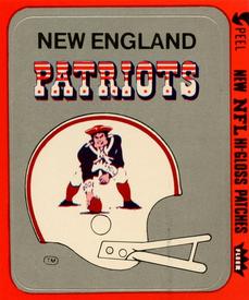 1978 Fleer Team Action - Stickers (Hi-Gloss Patches) #NNO New England Patriots Helmet Front